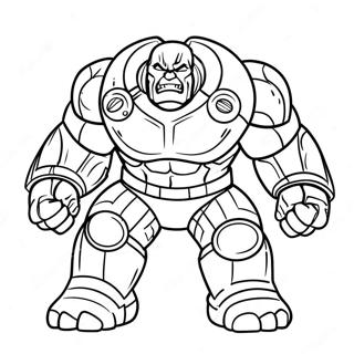 Hulk Buster In Action Coloring Page 9811-7894