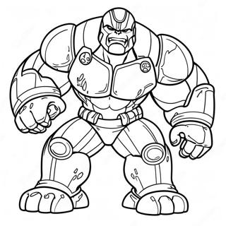 Hulk Buster In Action Coloring Page 9811-7895