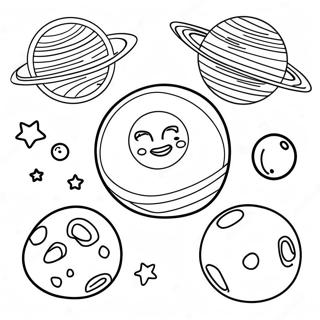 5 Dwarf Planets Coloring Pages