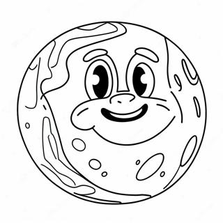 Pluto Dwarf Planet Coloring Page 9861-7939