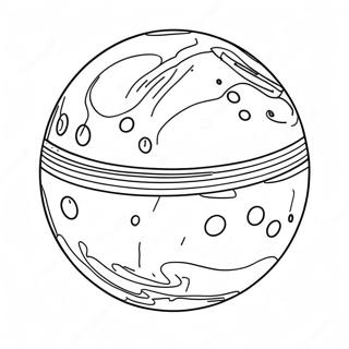 Pluto Dwarf Planet Coloring Page 9861-7940