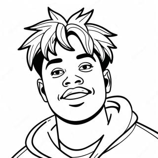 Juice Wrld Coloring Page (9870-7959)