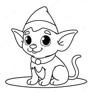 Elf Pets Coloring Page 9880-7946