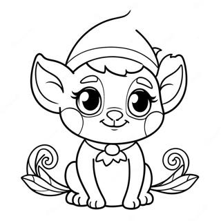 Elf Pets Coloring Page 9880-7947