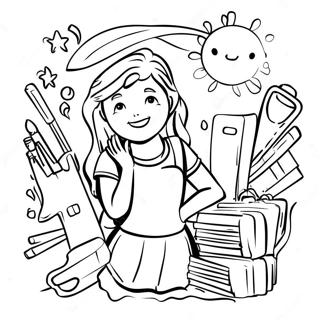 School S Out Fun Activities Coloring Page 9900-7968