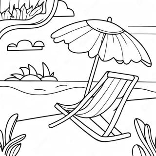 Colorful Summer Vacation Coloring Page 9901-7971