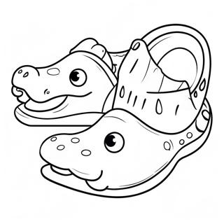 Crocs Coloring Pages