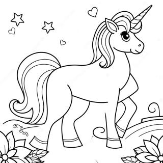 Realistic Unicorn Coloring Pages