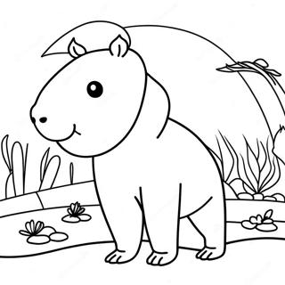 Capybara Ausmalbild 9960-8015