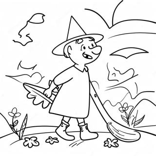 Room On The Broom Coloring Pages